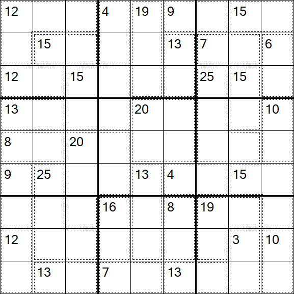 Killer Sudoku - Easy