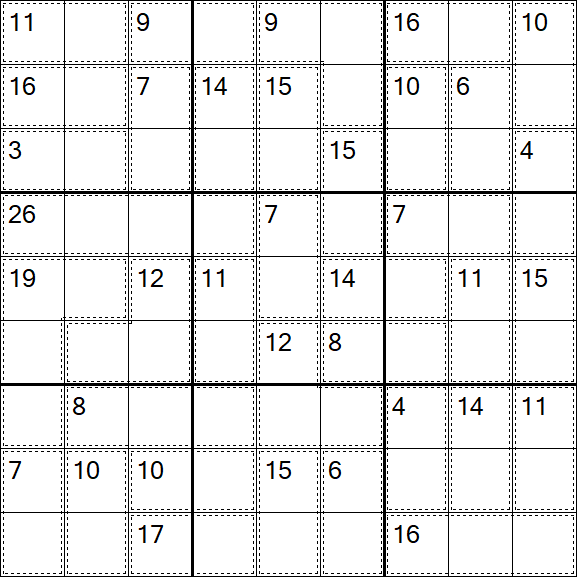 Killer Sudoku - Easy