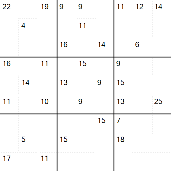 Killer Sudoku - Easy