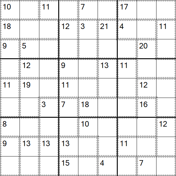 Killer Sudoku - Fácil