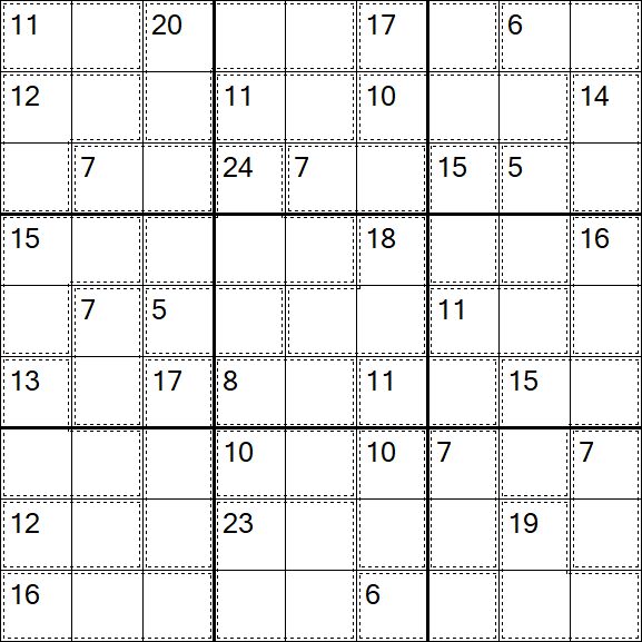 Killer Sudoku - Easy