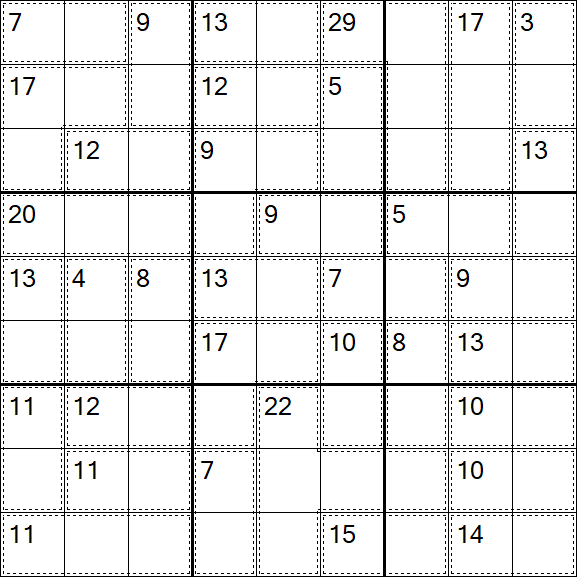 Killer Sudoku - Easy
