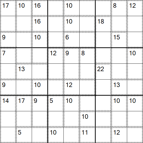 Killer Sudoku - Easy