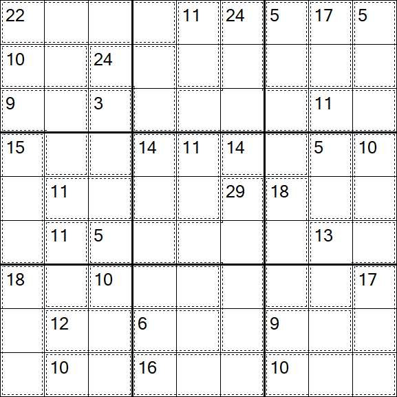 Killer Sudoku - Easy