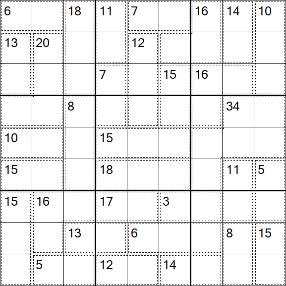 Killer Sudoku - Easy
