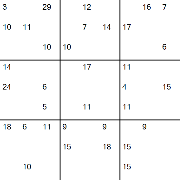 Killer Sudoku - Easy