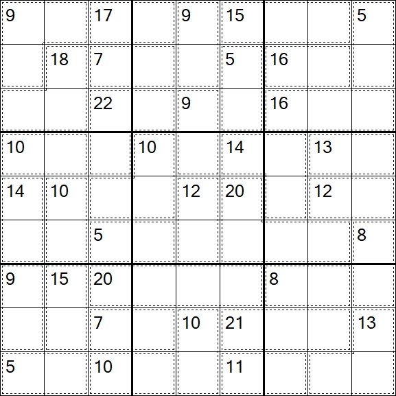 Killer Sudoku - Easy