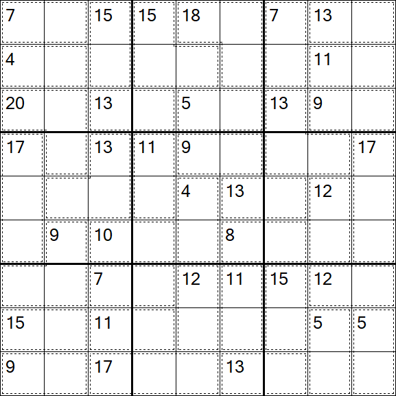 Killer Sudoku - Easy