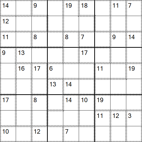Killer Sudoku - Einfach