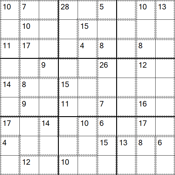 Killer Sudoku - Easy