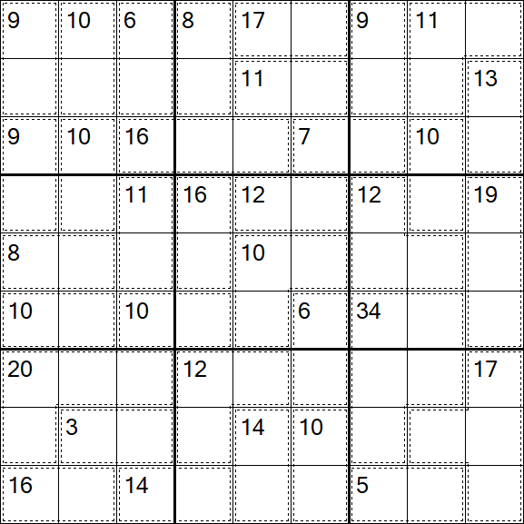 Killer Sudoku - Easy