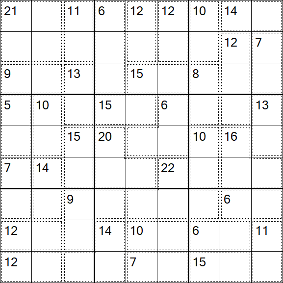 Killer Sudoku - Easy