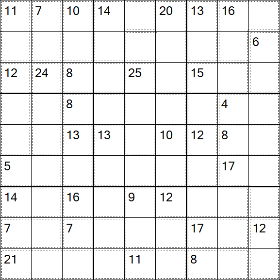 Killer Sudoku - Easy