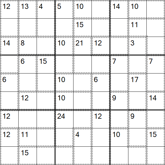Killer Sudoku - Easy