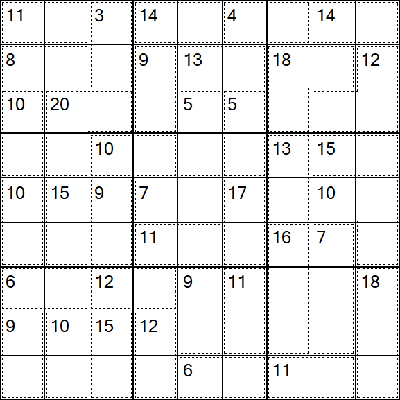 Killer Sudoku - Easy
