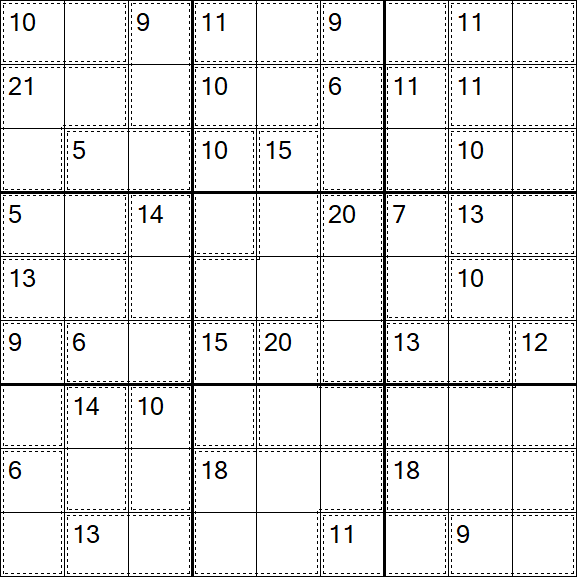 Killer Sudoku - Easy