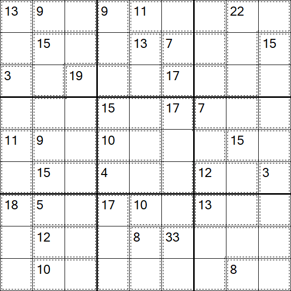 Killer Sudoku - Easy