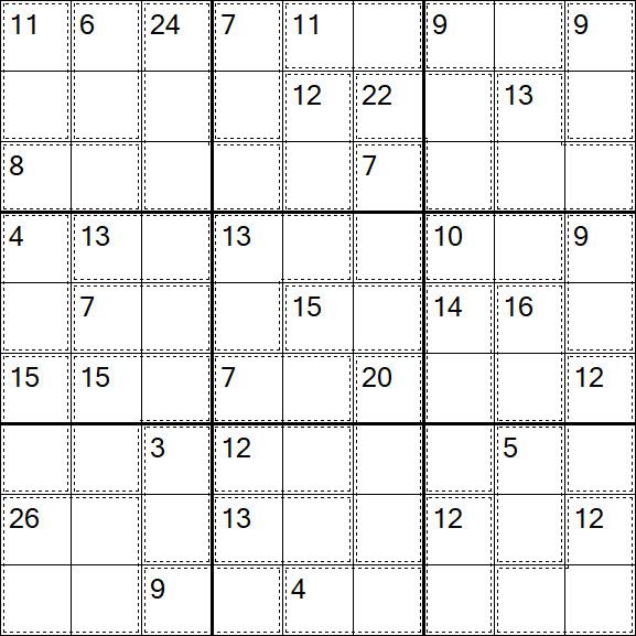 Killer Sudoku - Easy