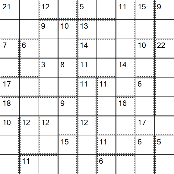Killer Sudoku - Easy