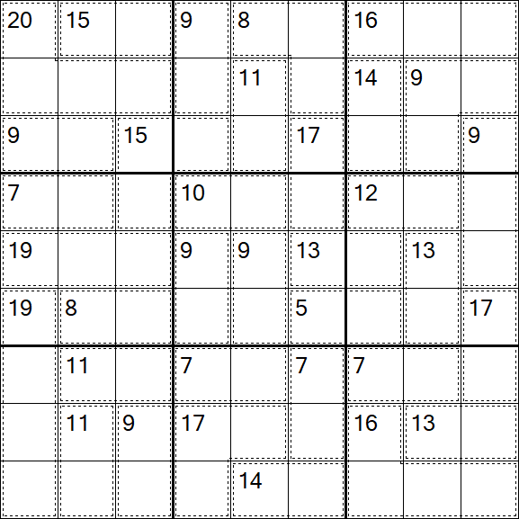 Killer Sudoku - Easy