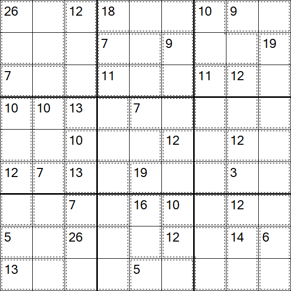 Killer Sudoku - Easy