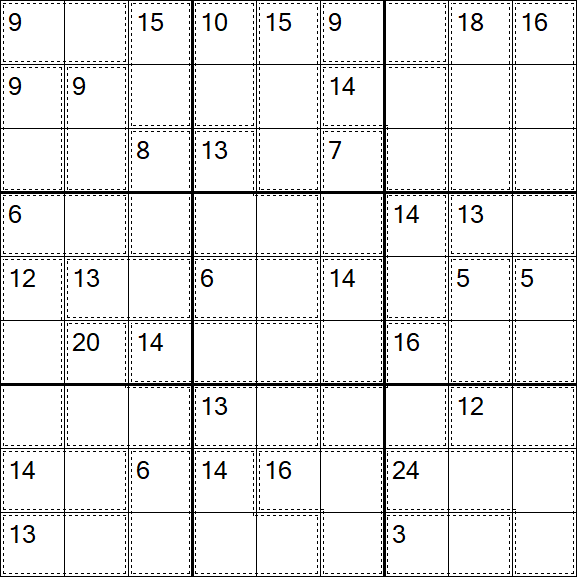 Killer Sudoku - Easy