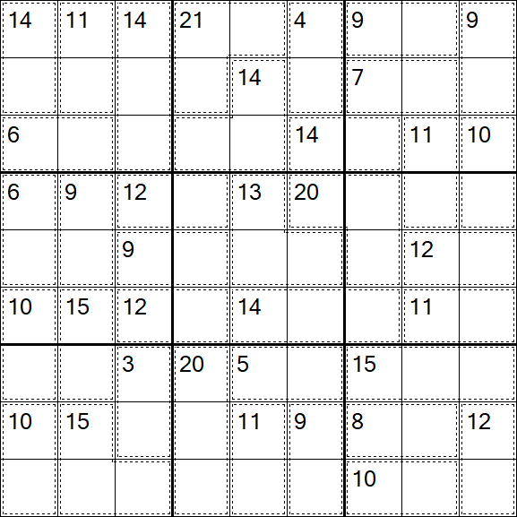 Killer Sudoku - Easy