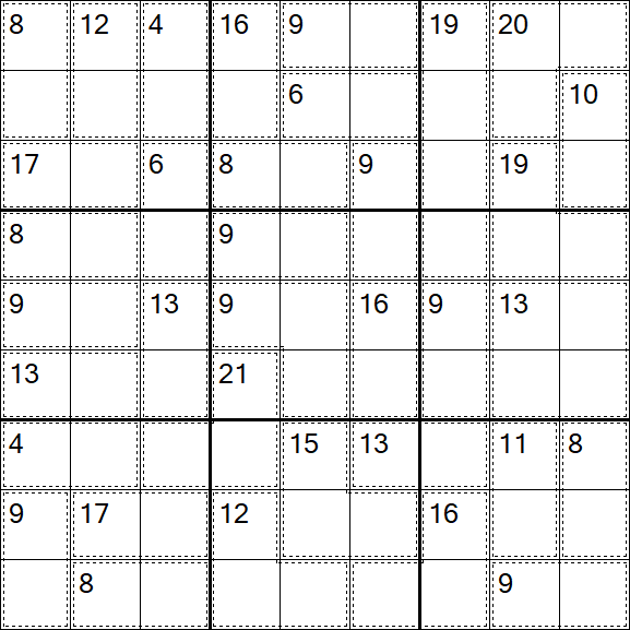 Killer Sudoku - Easy
