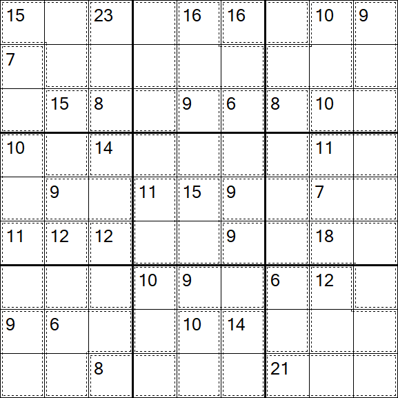 Killer Sudoku - Easy