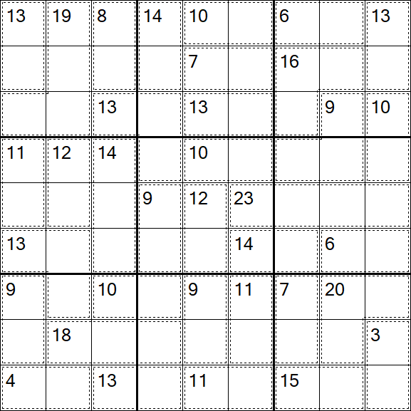 Killer Sudoku - Easy