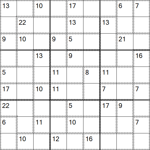 Killer Sudoku - Easy