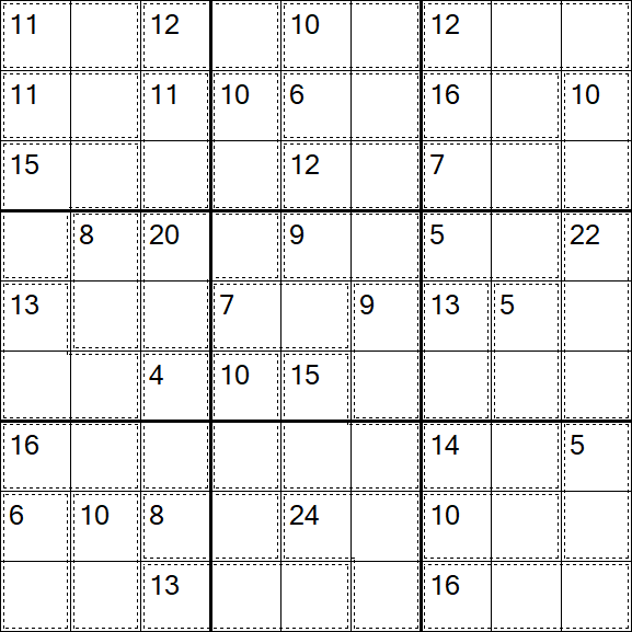 Killer Sudoku - Easy