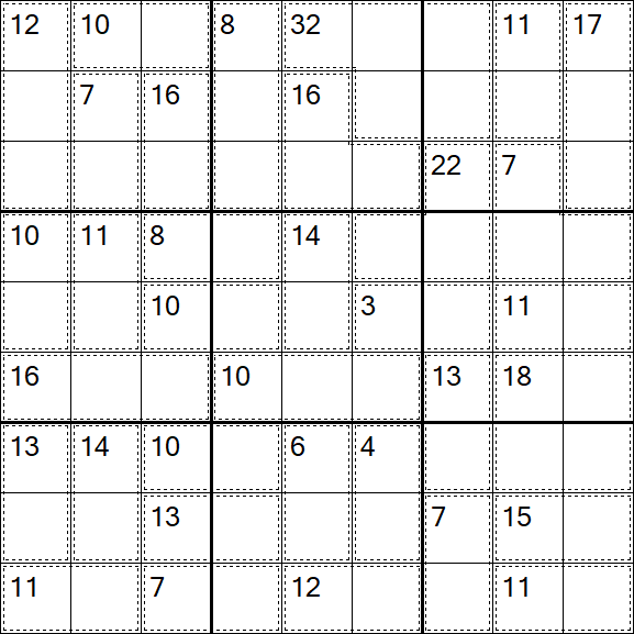 Killer Sudoku - Easy
