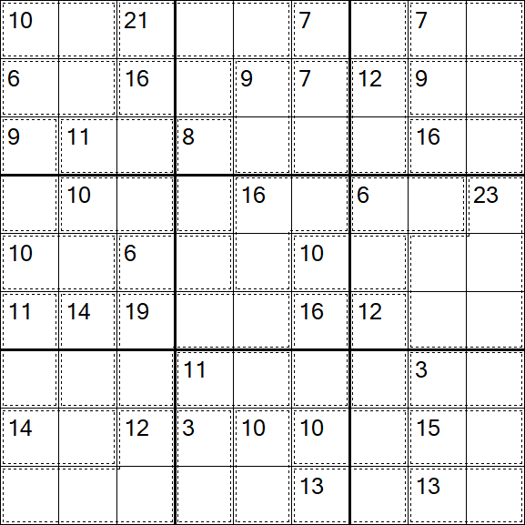 Killer Sudoku - Easy