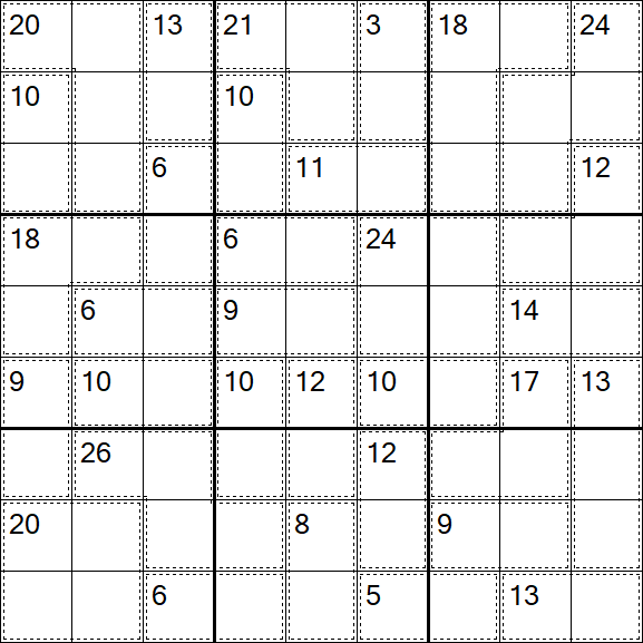 Killer Sudoku - Easy