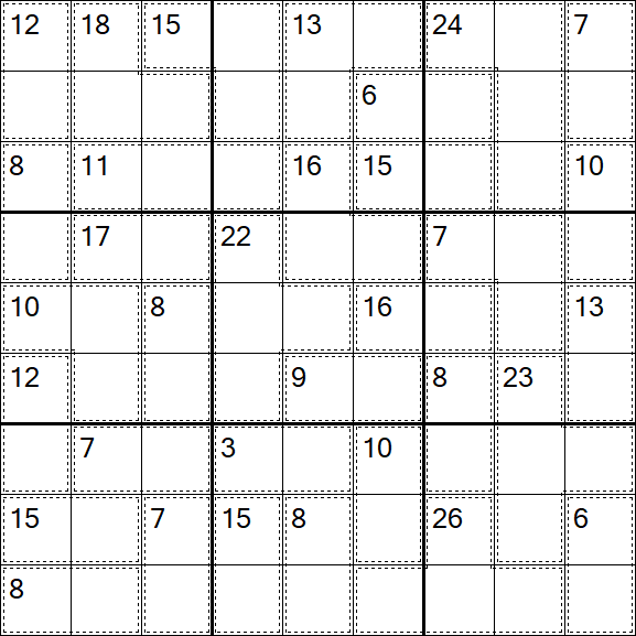 Killer Sudoku - Easy