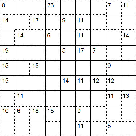Killer Sudoku - Easy