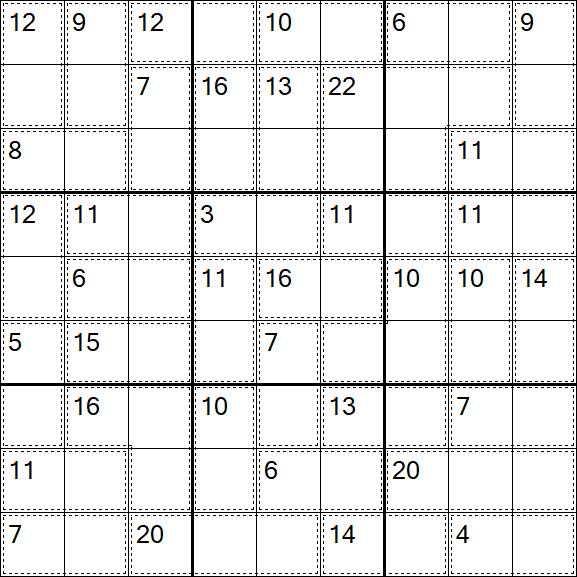 Killer Sudoku - Easy