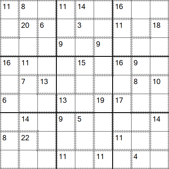 Killer Sudoku - Easy