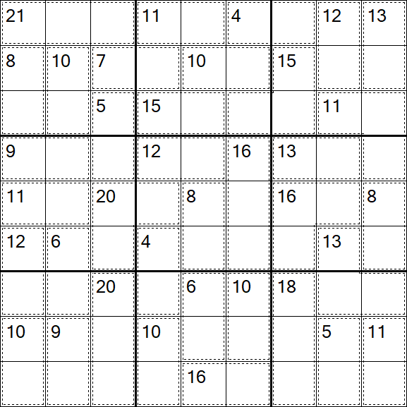 Killer Sudoku - Easy