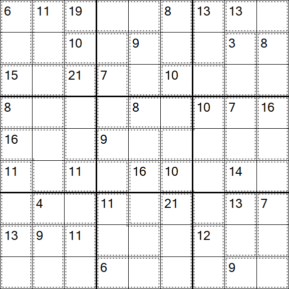 Killer Sudoku - Easy