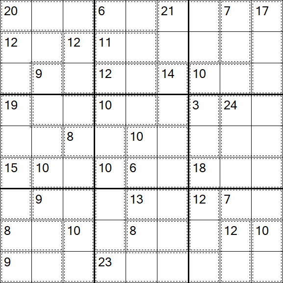 Killer Sudoku - Easy