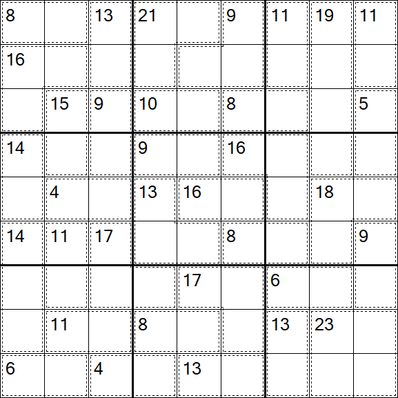 Killer Sudoku - Easy