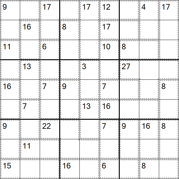 Killer Sudoku - Easy