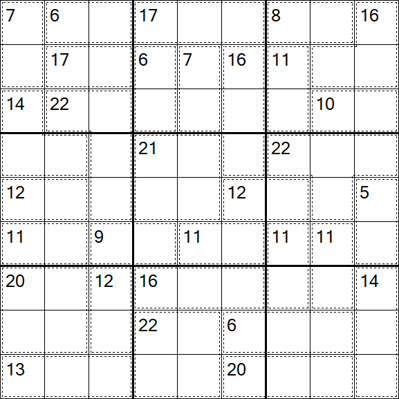 Killer Sudoku - Easy