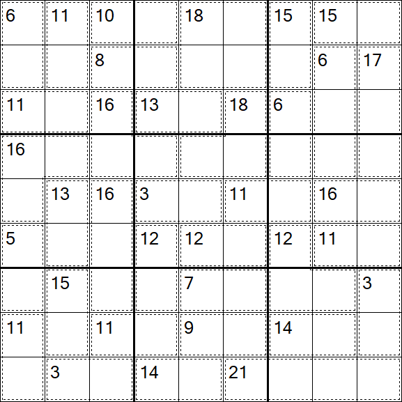 Killer Sudoku - Easy