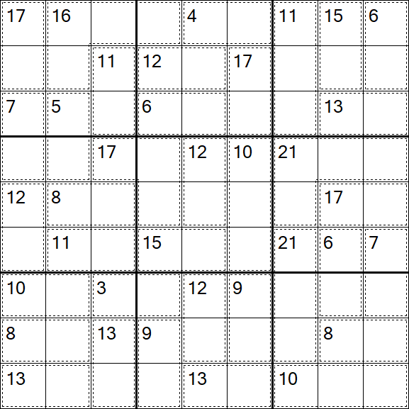 Killer Sudoku - Easy