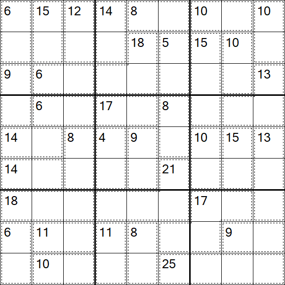 Killer Sudoku - Easy