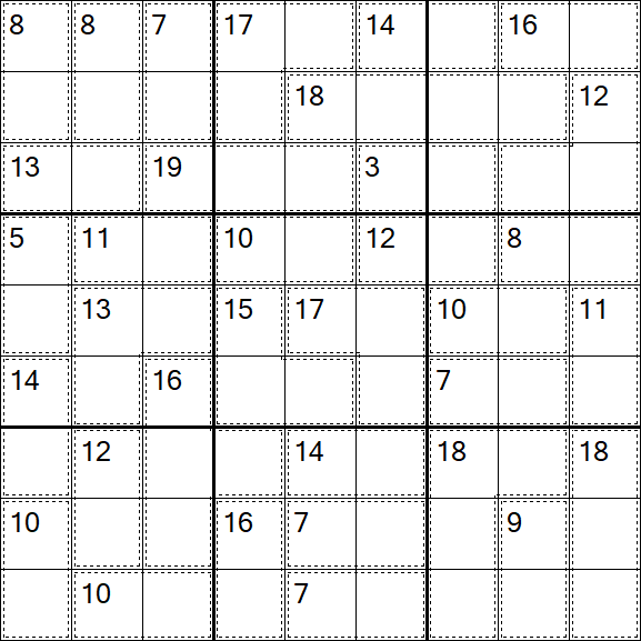 Killer Sudoku - Easy