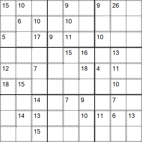 Killer Sudoku - Easy